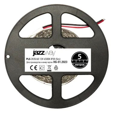 Лента светодиодная LEDx60/м 1м 6Вт/м 12В белый IP20 (5м)