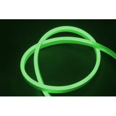 Лента светодиодная ''Неон'' PFN-01 2835/120 220V 6w/m 8*16mm Green IP65 1м зеленая