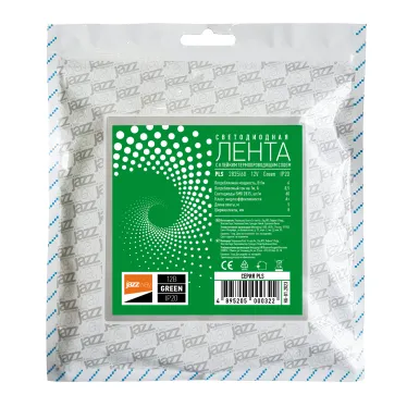 Лента светодиодная LEDx60/м 1м 6Вт/м 12В зеленый IP20 (5м)