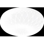 Светильник светодиодный декоративный бытовой ДПБ PPB FAERY 18w 4000K IP20 D330*100 | 5011823 | Jazzway