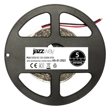 Лента светодиодная LEDx30/м 5м 7.2Вт 12В IP20 белый