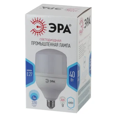 Лампа светодиодная LED 40Вт E27 4000K Т120 колокол 3200Лм нейтр