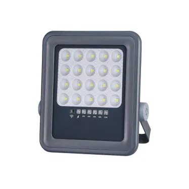 Прожектор светодиодный LED ДО-50Вт 6500К серый 800 Лм IP65 с солнечной панелью  JazzWay