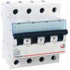 Выключатель автоматический четырехполюсный TX3 6000 40А C 6кА | 404074 | Legrand