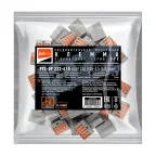 Клеммы монтажные многоразовые PTC-5P 222-415 450V 32A 0,08-2,5(4.0)mm2 , 5 отверстий, серые /50 шт.
