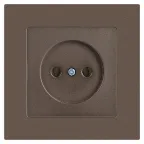 Розетка Intro Accent 6-201-08 2P, 16А-250В, IP20, СУ, бронза