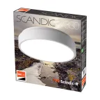 Светильник светодиодный потолочный SCANDIC ДБО-24W 4000К 2000Лм серый IP20 Jazzway