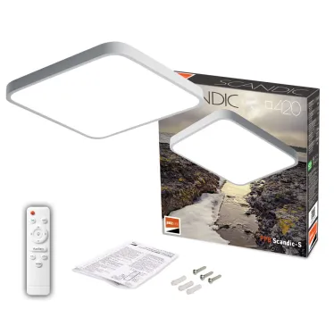 Светильник светодиодный потолочный SCANDIC ДБО-72W 3000-6500К 5760Лм серый IP20 Jazzway