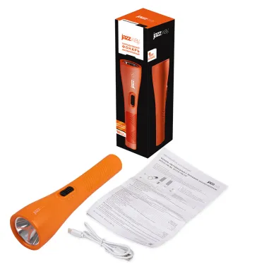 Ручной светодиодный фонарь оранжевый Accu2-L1W-og Li-Ion JAZZway