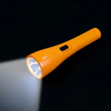 Ручной светодиодный фонарь оранжевый Accu2-L1W-og Li-Ion JAZZway