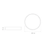 Светильник светодиодный потолочный SCANDIC ДБО-36W 4000К 2280Лм серый IP20