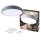 Светильник светодиодный потолочный SCANDIC ДБО-36W 4000К 2280Лм серый IP20