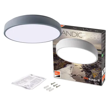 Светильник светодиодный потолочный SCANDIC ДБО-36W 4000К 2280Лм серый IP20