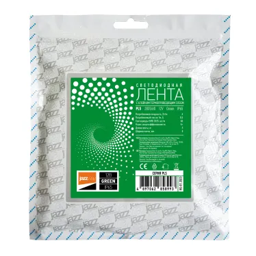 Лента светодиодная LEDx60/м 1м 6Вт/м 12В зеленый IP65 (5м)