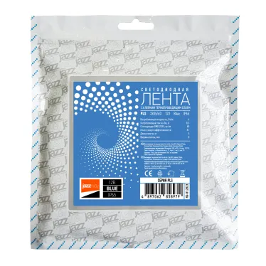 Лента светодиодная LEDx60/м 1м 6Вт/м 12В синий IP65 (5м)
