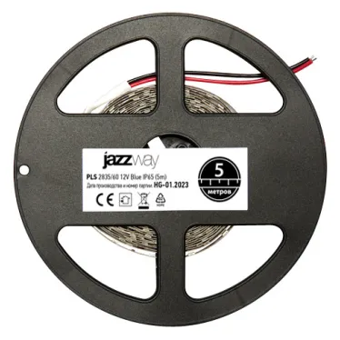 Лента светодиодная LEDx60/м 1м 6Вт/м 12В синий IP65 (5м)