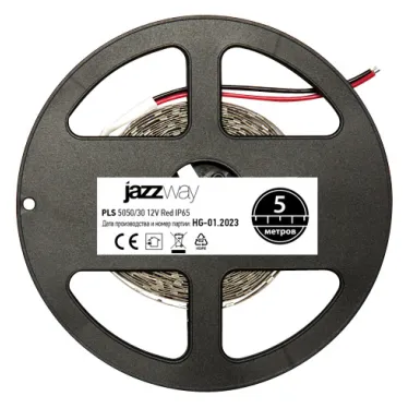 Лента светодиодная LEDx30/м 5м 7.2Вт 12В IP65 красный