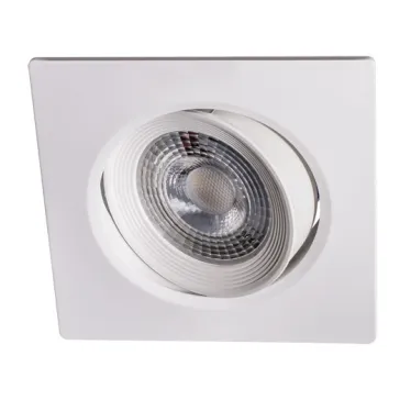 Светильник светодиодный ДВО-7W 4000K 490 Лм квадр/поворот 38 град. IP40