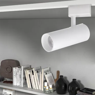 Светильник светодиодный на шинопровод ДПО-10Вт 3000К 24° WH белый IP40 Jazzway