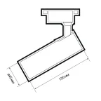 Светильник светодиодный на шинопровод ДПО-10Вт 3000К 24° WH белый IP40 Jazzway