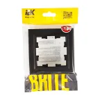 BRITE Рамка 1 пост IP44 РУ-1-БрЧ-44 черный
