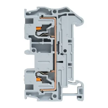 Клеммная колодка пружинная 4 Push-in серая