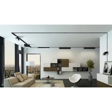 Светильник трековый светодиодный низковольтный ДПО16 1018 18W 4000K frost 90° черный IP20 Jazzway