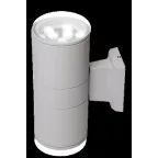Светильник светодиодный архитектурный ДБУ PWL-245110/24D 2x9Вт 6500К IP65 фасадный серый | 2857941 | Jazzway