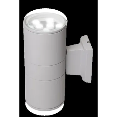 Светильник светодиодный архитектурный ДБУ PWL-245110/24D 2x9Вт 6500К IP65 фасадный серый | 2857941 | Jazzway