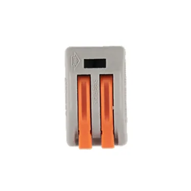 Клеммы монтажные многоразовые PTC-2P 222-412 450V 32A 0,08-2,5(4.0)mm2 , 2 отверстия, серые 10 шт.