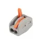 Клеммы монтажные многоразовые PTC-2P 222-412 450V 32A 0,08-2,5(4.0)mm2 , 2 отверстия, серые 10 шт.