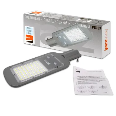 Светильник светодиодный уличный ДКУ-50Вт 5000К 5500Лм посадочный диаметр 40 класс энергоэффективности A++ индекс Ra»70 -40..+50C IP65 гарантия 3года