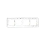 BRITE Рамка 4 поста РУ-4-2-Бр стекло белый RE IEK