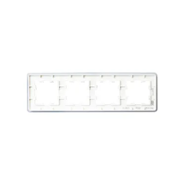 BRITE Рамка 4 поста РУ-4-2-Бр стекло белый RE IEK
