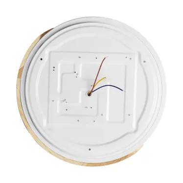 Светильник светодиодный потолочный SCANDIC ДБО-36W 4000К 2280Лм серый обрамление из натурального дерева IP20 Jazzway