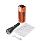 Ручной светодиодный фонарь черный Accu2-L1W-bk Li-Ion JAZZway