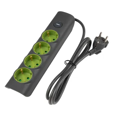 Удлинитель ET-04-140G (4X1,4) заземл., выкл.JAZZway