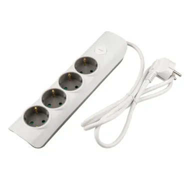 Удлинитель ET-04-140W (4X1,4) заземл., выкл. JAZZway