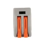 Клеммы монтажные многоразовые PTC-2P 222-412 450V 32A 0,08-2,5(4.0)mm2 , 2 отверстия, серые 50 шт.