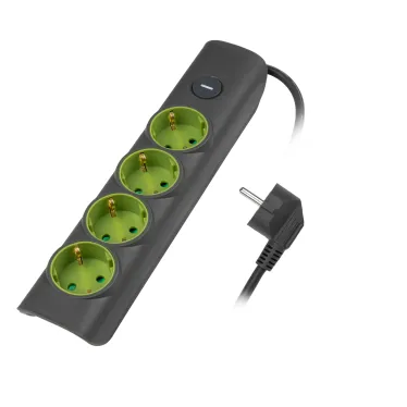 Удлинитель ET-04-500G (4X5.0) заземл., выкл.JAZZway