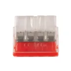 Клеммы монтажные PTC-4P 2273-204 450V 32A 0,14-4.0mm2 , 4 отверстия, прозрачные,/ 50 шт.
