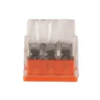 Клеммы монтажные PTC-3P 2273-243 450V 32A 0,14-4.0mm2 , 3 отверстия, прозрачные, с пастой, 100 шт.