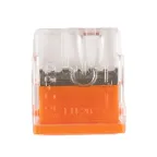 Клеммы монтажные PTC-3P 2273-203 450V 32A 0,14-4.0mm2 , 3 отверстия, прозрачные, 100 шт.