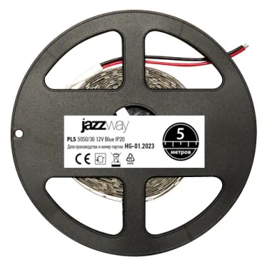 Лента светодиодная LEDx30/м 5м 7.2Вт 12В IP20 синий