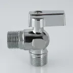 Кран шаровой угловой 1/2'x3/4' для подключения санитарных приборов