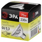 Лампа накаливания галогенная GU5.3-JCDR (MR16) -75W-230V-CL (галоген, софит, 75Вт, нейтр, GU5.3) (10/200/6000)