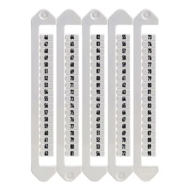 Маркировка для клемм, ширина 5 мм, от 316 до 360, вертикальная ориентация