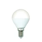 Лампа светодиодная Форма шар матовая Теплый белый свет 3000K LED-G45-5W/3000K/E14/FR/SLS