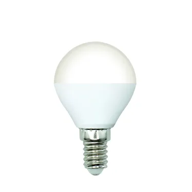 Лампа светодиодная Форма шар матовая Теплый белый свет 3000K LED-G45-5W/3000K/E14/FR/SLS