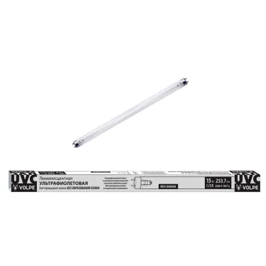 EFL-T8-15-UVCB-G13-CU-V Лампа ультрафиолетовая бактерицидная. Спектр UVC 253.7нм. Картон. | UL-00007401 | Volpe